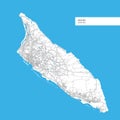 Map of Aruba Island